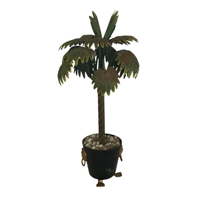 Small Tole Palm Tree Chairish