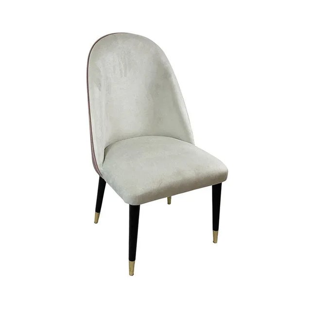Velvet Dining Chairs, 1980s, Set of 12 For Sale - Image 6 of 7