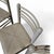 Dining Chairs in Light Grey Wood with Leather Seats, Germany, 1970s, Set of 5 For Sale - Image 3 of 18