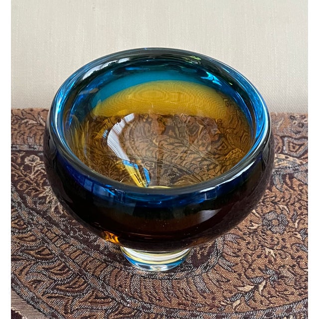 1960s 1960s Kosta Sweden Sommerso Vase by Vicke Lindstrand For Sale - Image 5 of 7