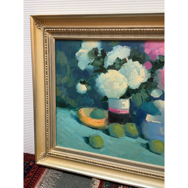 Elio Camacho Floral Bouquet Still Life Oil Painting, Signed For Sale In San Francisco - Image 6 of 12