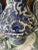 Late 19th Century Blue and White German Pottery Vase For Sale - Image 4 of 9
