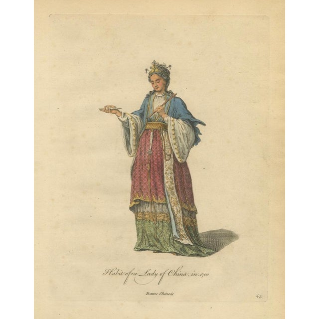 Jefferys, Lady of China in Court Dress, 1749, Print For Sale - Image 3 of 9