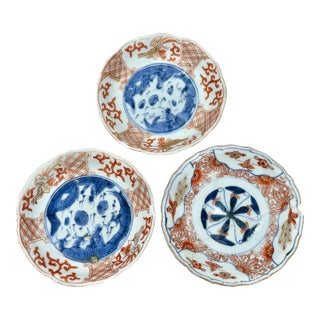 Antique Chinoiserie Small Dishes-Set of 3 For Sale
