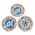 Antique Chinoiserie Small Dishes-Set of 3 For Sale