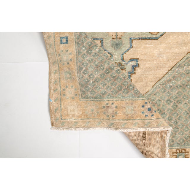 Mid 20th Century Oushak Anatolian Wool Carpet For Sale - Image 9 of 10