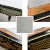 1980's Drexel Heritage Coffee Table Et Cetera Collection Chinoiserie Black & Gold Painted & Burl With Glass Insert For Sale - Image 13 of 14