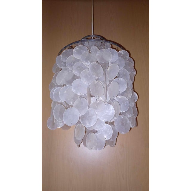 Silver Mid-Century Modern Hanging Lamp in the style of Verner Panton, 1960s For Sale - Image 8 of 18