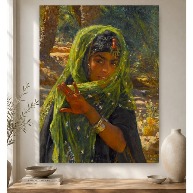 Introduce a spectacular commanding masterpiece of original turn of the century Orientalist luxury profound historic...