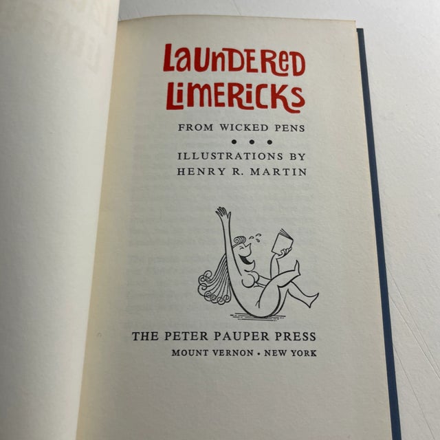 Paper 1960 Puns and Limericks Peter Pauper Books Set of 2 For Sale - Image 7 of 13