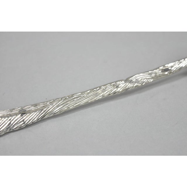 Vintage 9" Santa Claus Christmas Silver Plated Candle Snuffer by Head For Sale In Philadelphia - Image 6 of 9