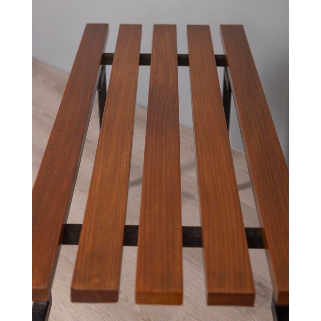 1960s Vintage Bench with Teak, 1960s For Sale - Image 5 of 8