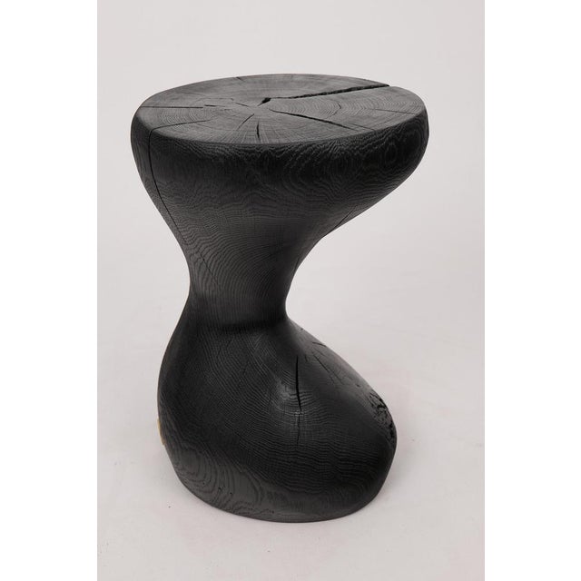 Contemporary Rustic Sculptural Side Table by Logniture For Sale - Image 3 of 18