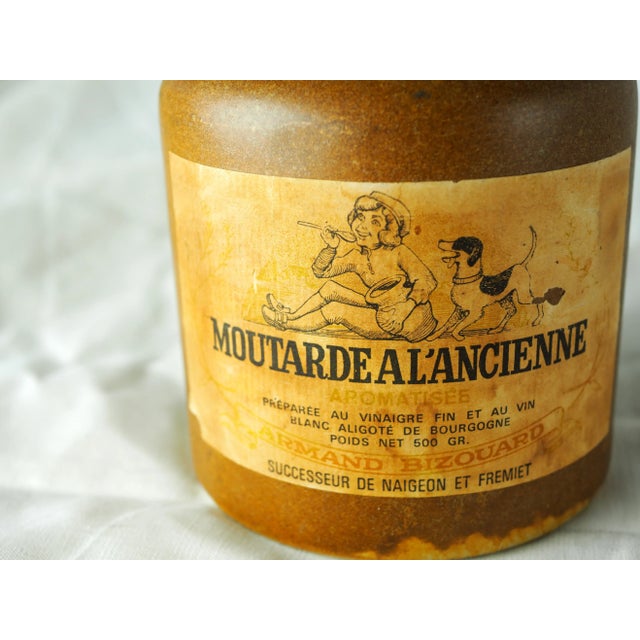 1950s Vintage French Mustard Stoneware Pot For Sale - Image 6 of 11