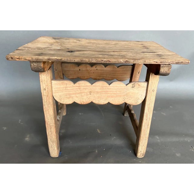 Early 19th Century Continental Stripped Pine Side Table For Sale - Image 4 of 8