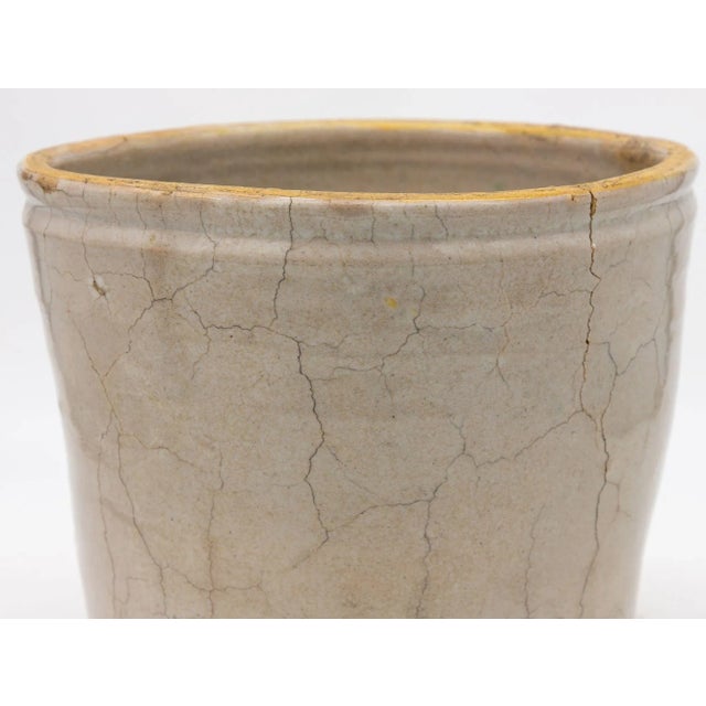 Beige Antique Stoneware Urn, Italy Early 20th C. For Sale - Image 8 of 10