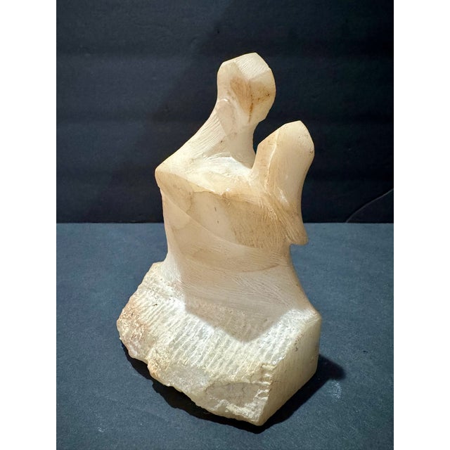Original Larry Mohr sculpture in Alabaster acquired from the artist’s estate. This work shows the artist’s modernist...