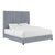 Arabelle Grey Velvet Queen Bed For Sale