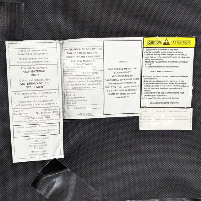 Wood Eq3 Upholstered Dining Chair For Sale - Image 7 of 7