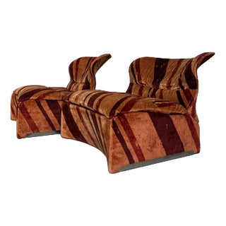 Vintage Lounge Chair by Giovanni Offredi, 1970s For Sale