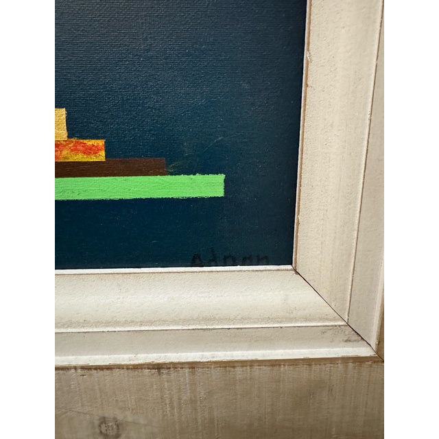 2000 - 2009 Vintage Abstract Oil Painting For Sale - Image 5 of 11