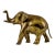 Vintage Mid-Century Modern Solid Brass Elephant Figurine For Sale