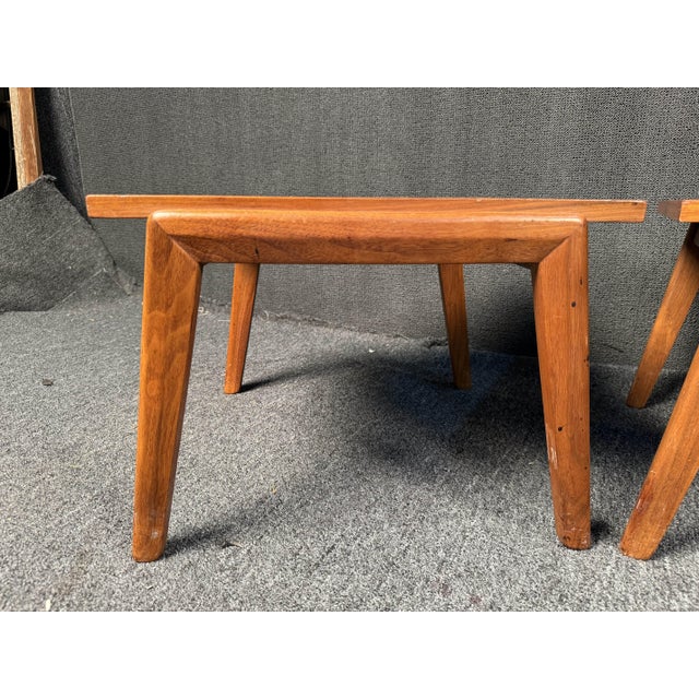 Mid 20th Century Set of Three Vintage Teak End Tables For Sale - Image 11 of 12