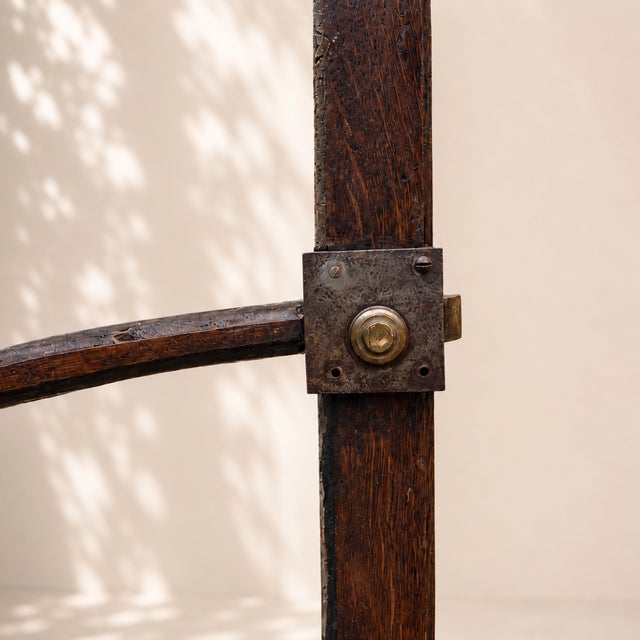Wood 18th Century Two-Part Oak Cabinet, Northern France, 1770 For Sale - Image 7 of 8