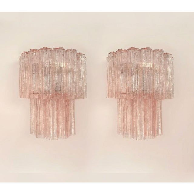 Vintage Murano Glass Tube Wall Sconces, 1990s, Set of 2 For Sale - Image 13 of 13
