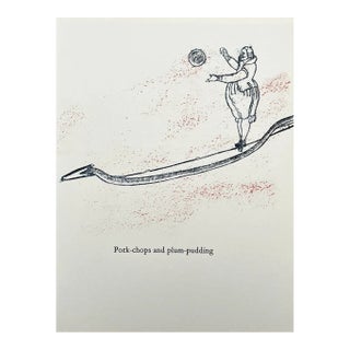Max Ernst Original Lithograph 1970 Pork Chops and Plum Pudding For Sale