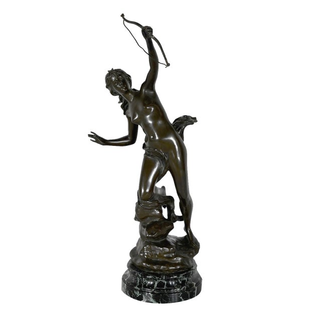 Jean Garnier, Diana the Huntress, Late 19th Century, Bronze For Sale