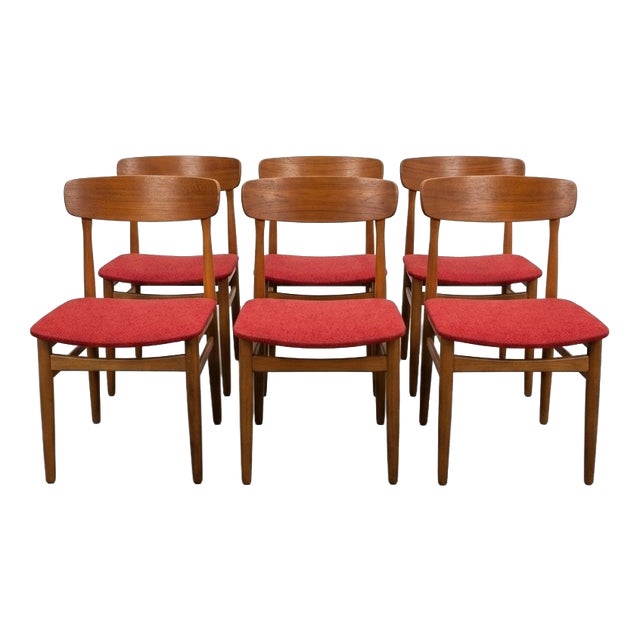 Vintage Scandinavian Chairs in Teak from Farstrup Møbler, 1960s, Set of 6 For Sale