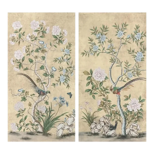 30"*60", a Pair of Chinoiserie Wall Panels Wall Art