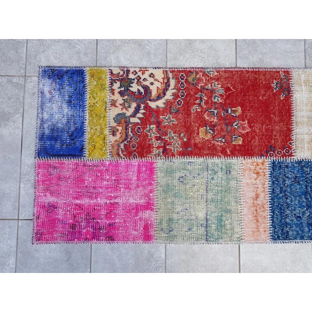 Turkish Oushak Vintage Anatolian Runner For Sale - Image 3 of 10