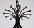 French Black & Brass Chandelier For Sale - Image 4 of 10