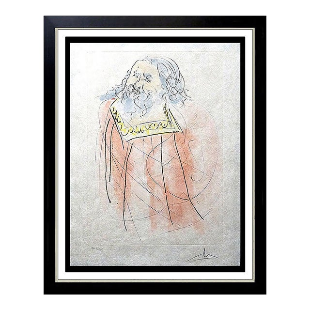 1970-1989 Jeremiah Surrealism Red Etching Salvador Dalí For Sale