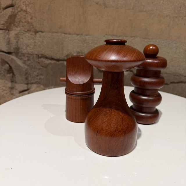 Jens Quistgaard Dansk Pepper Mills Set Trio Danish Mid Century Modern For Sale In San Diego - Image 6 of 10