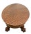 Early 20th Century Antique Tiger Oak Oval Coffee Table, Carved Paw Feet, Drawer, Shelf, By: Piqua For Sale - Image 5 of 12