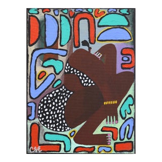 Dreamgirl - Color Drenched Abstract Feminine Figurative Still Life Painting Original Artwork by Courtney Simone For Sale