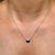 Not Yet Made - Made To Order Natural Twin Sapphire and Diamond Heart Necklace in 14k White Gold For Sale - Image 5 of 15