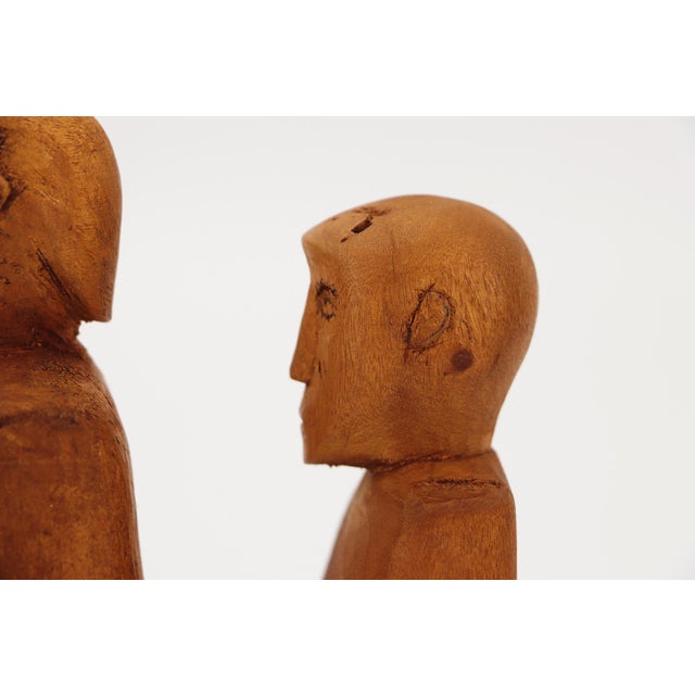American Folk Art Set of Two Wooden Male Torsos, Early 20th Century For Sale - Image 15 of 15