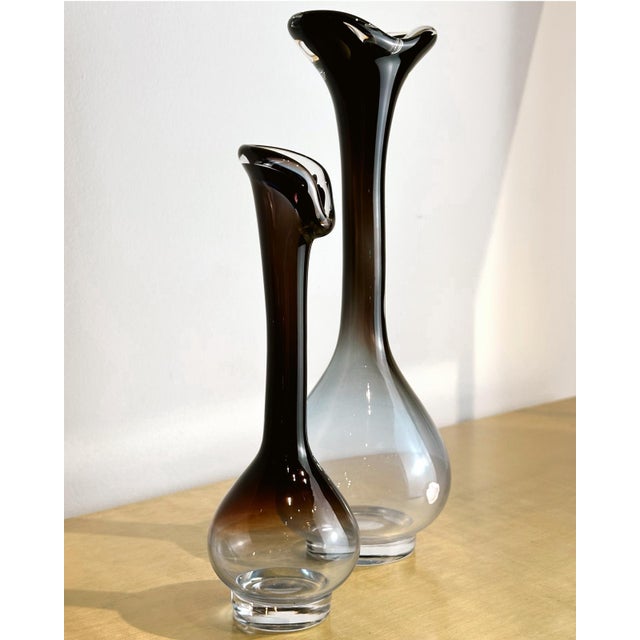 1950s Vintage Vase by Nils Landberg for Orrefors, 1950s For Sale - Image 5 of 7