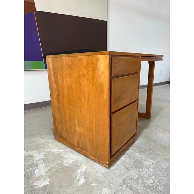 1950s Conant Ball Mid Century ModernMates Solid Birch Desk For Sale In Tampa - Image 6 of 12