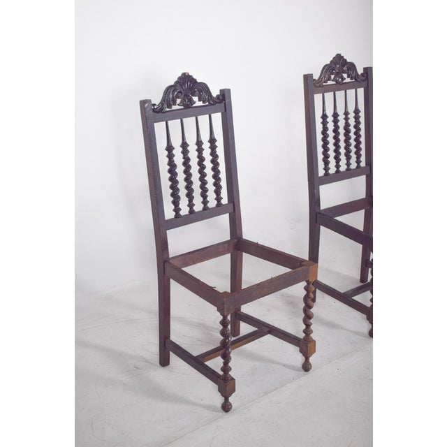 Turned Dining Chairs, 19th Century, Set of 2 For Sale - Image 10 of 12