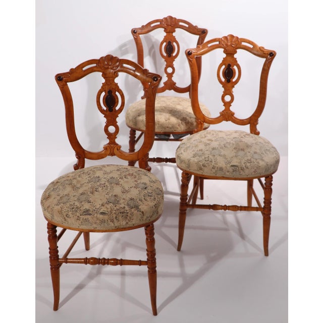 Victorian Side Chair of Birdseye and Tiger Maple 19th C Possibly English For Sale - Image 9 of 12