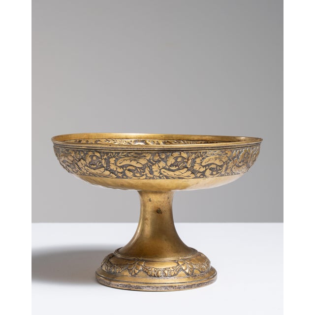 19th Century 19th Century France Napoleon III Gold Metal Serving Piece For Sale - Image 5 of 15