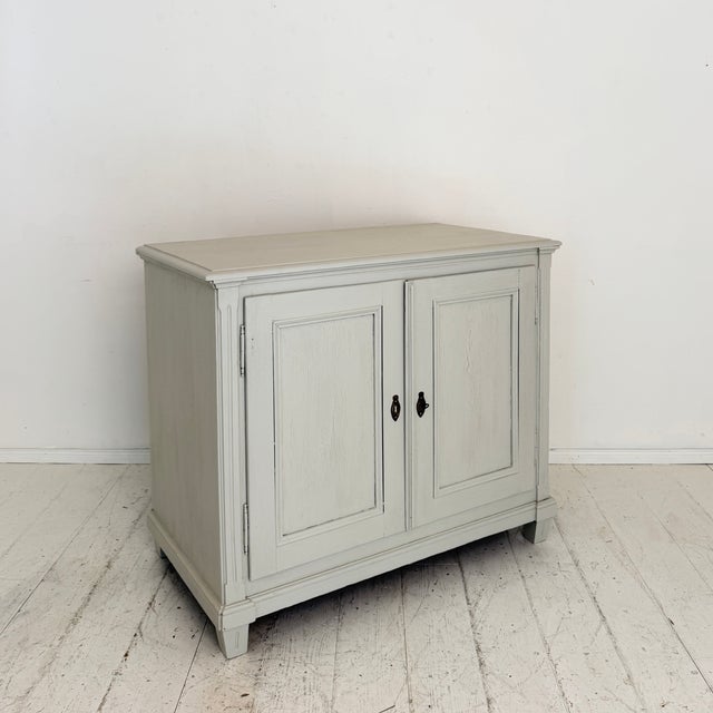 Antique German Painted Chest of Drawers with Doors, 1860 For Sale - Image 15 of 15