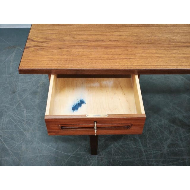 Danish Modern Teak Executive Desk by J. Svenstrup for A.P. Møbler, 1960s For Sale - Image 10 of 18