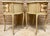 Mid 20th Century Two Drawers Painted in Light Beige Wood Kidney Nightstands, 1940s, Set of 2 For Sale - Image 5 of 18