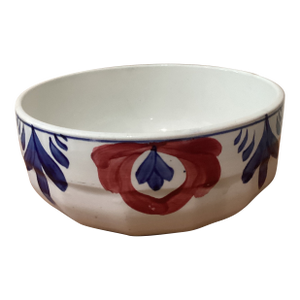 Antique Belgium Pottery Hand Painted Porcelain Bowl by Imperial Royal Nimy Stamped